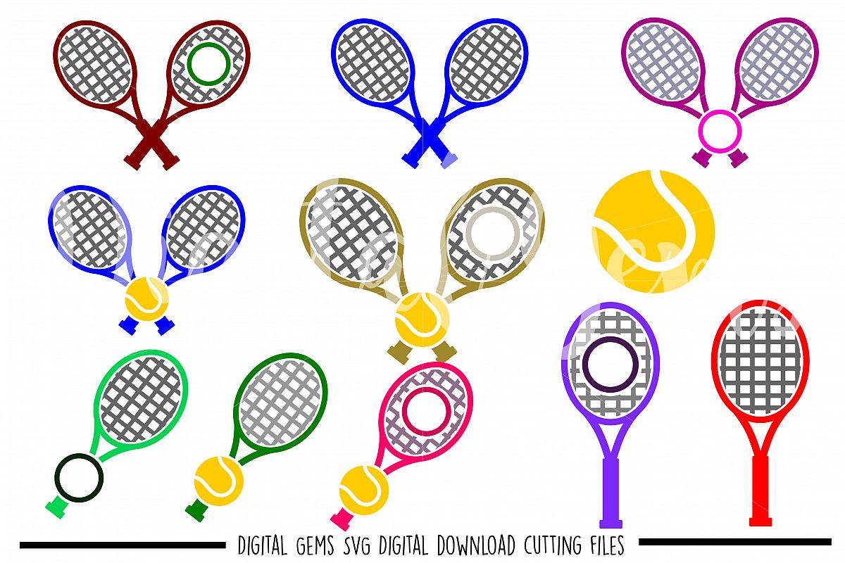 Tennis SVG / PNG / EPS / DXF files example image 1