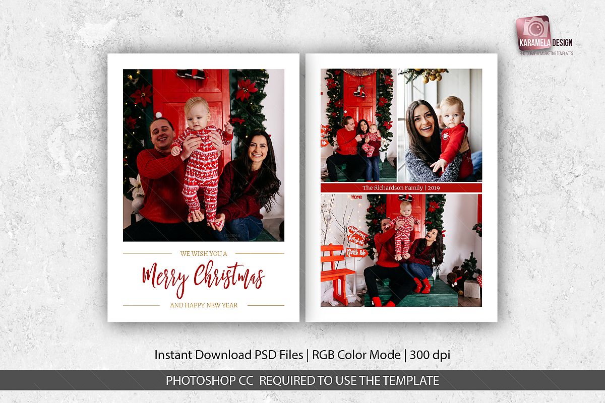 How To Make A Christmas Card In Photoshop Cc | Christmas Cards