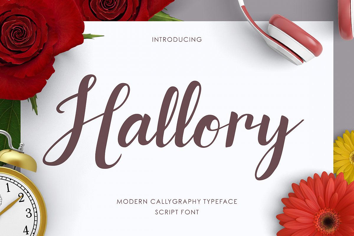 Hallory Script Font example image 1