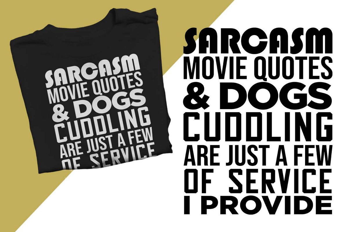 Sarcasm & a dog Printable example image 1