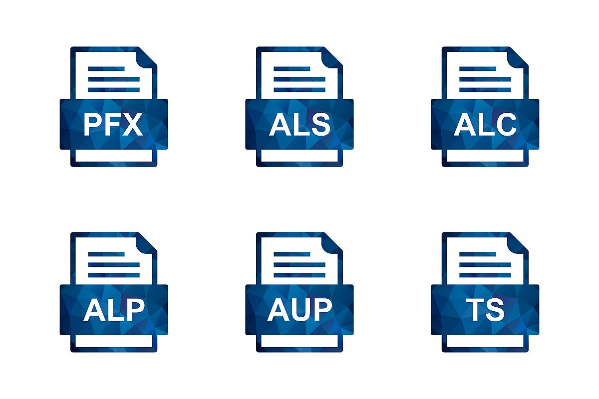 Set Of File Formats Icons example image 1