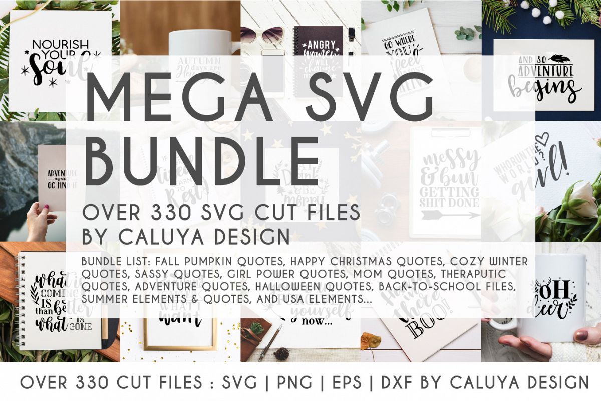 MEGA SVG CUT FILE BUNDLE | OVER 330 CUT FILES example image 1