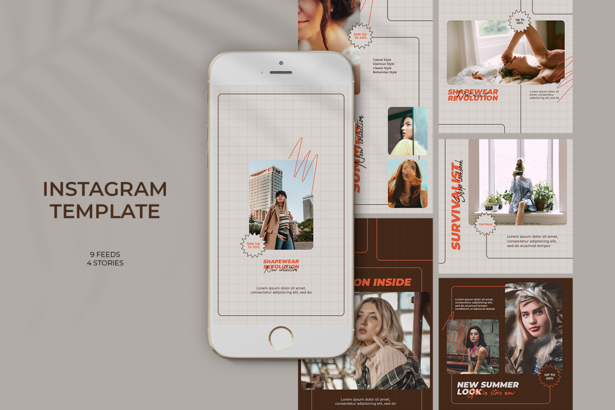 Fashion Instagram Templates example image 1