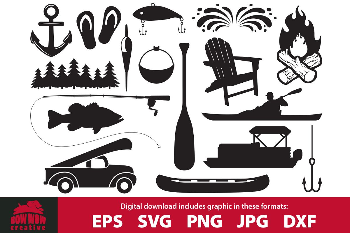 Download Lake Bundle SVG, EPS, JPG, PNG, DXF clip art cutting files