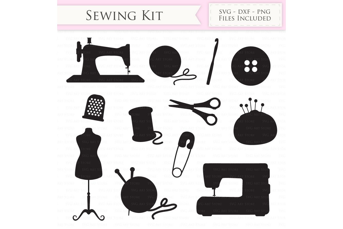 Download Sewing Machine SVG Knitting svg cutting files Cricut and Silhouette SVG dxf png jpg included ...