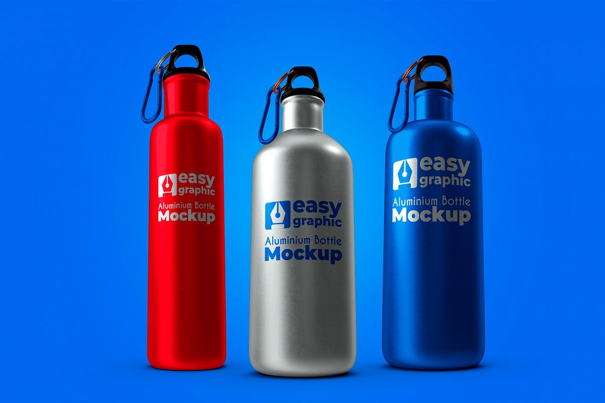 Aluminium Bottle Mockup example image 1