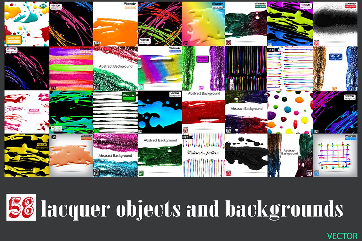 58 Lacquer paint set Vol.1 example image 1