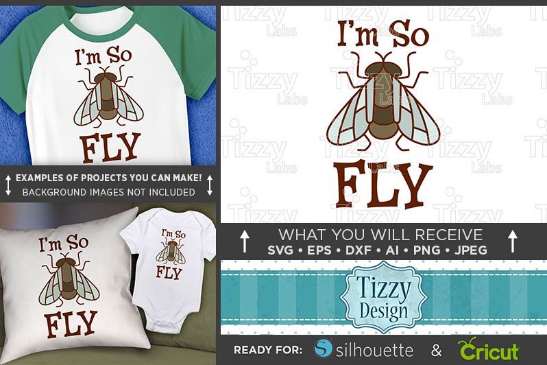 I'm So Fly Svg File - Cute Kids Shirt Svg - 1089 example image 1