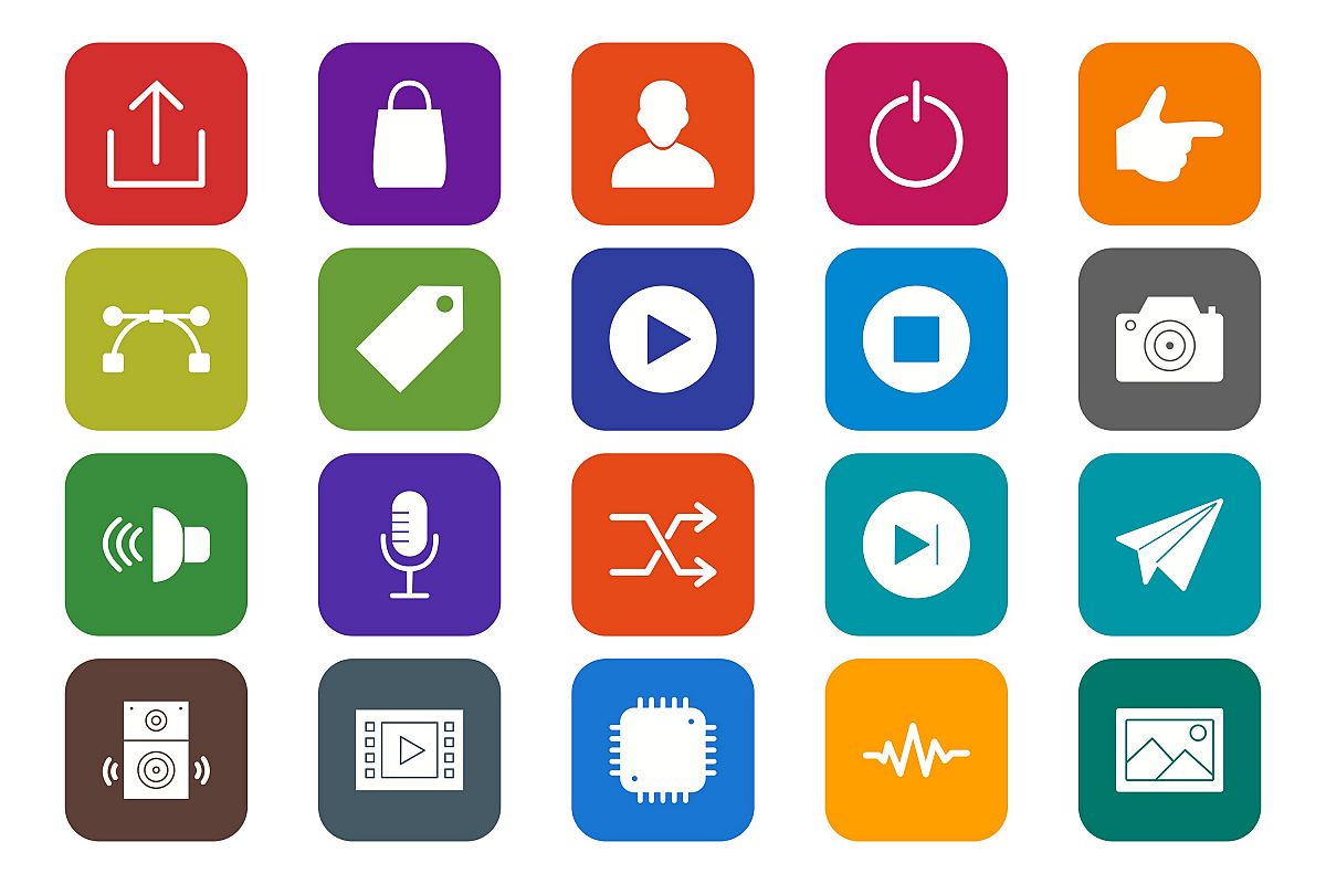 Set Of Multimedia Icons example image 1