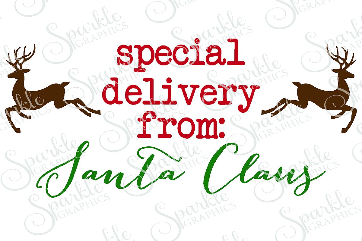 Special Delivery Santa Sack File Set | SVG, EPS, DXF, PNG (37435