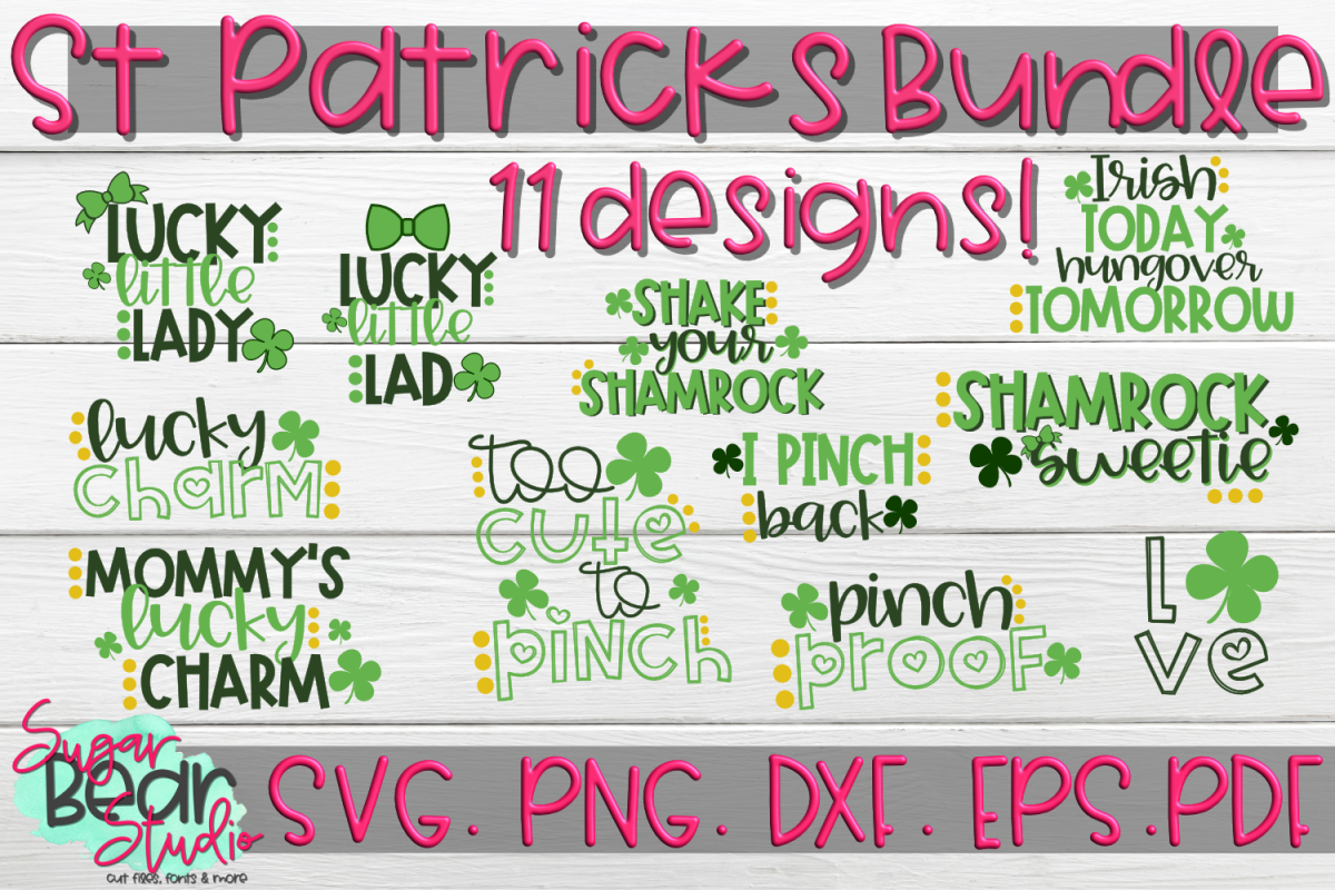 St. Patrick's Day Bundle! 11 Designs! - St. Patricks Day SVG example image 1