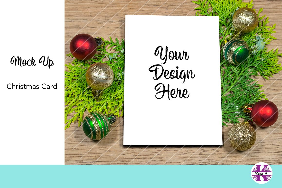 Mock Up Christmas Card example image 1