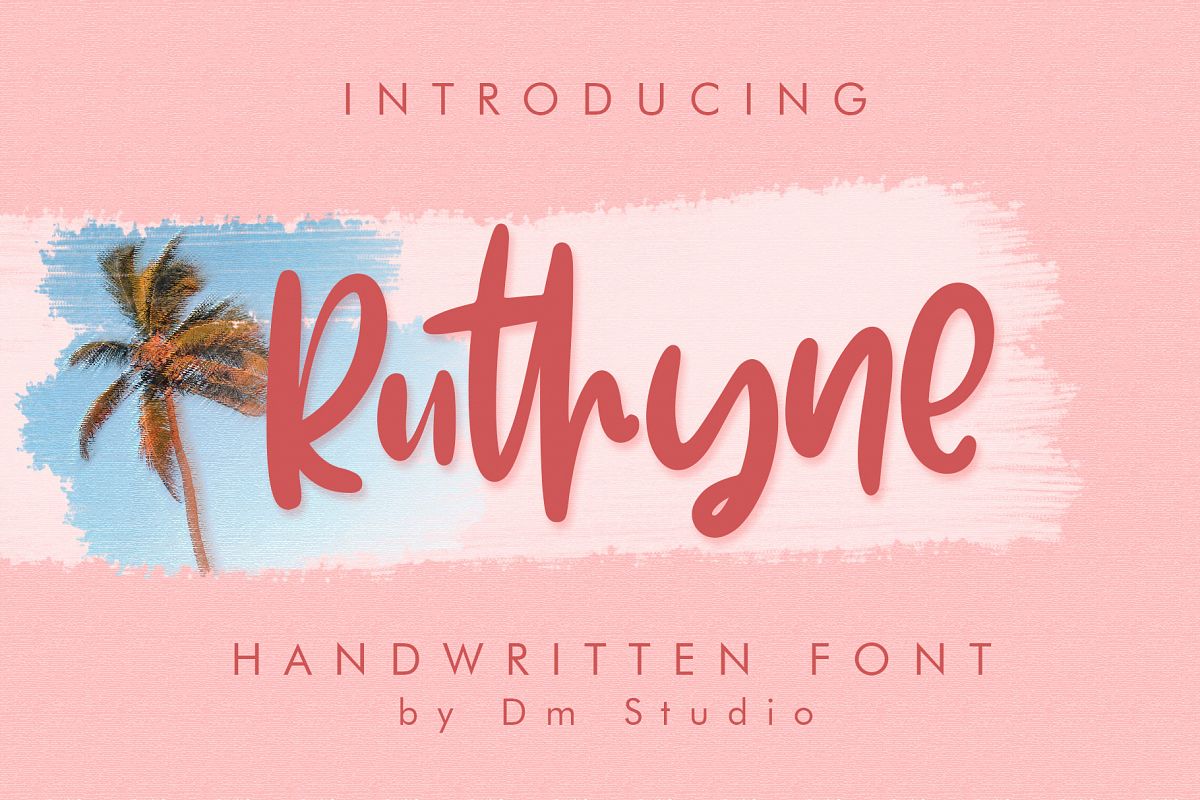 Ruthyne - Handwritten Font example image 1