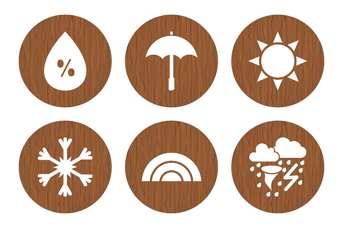 Set Of Weather And Season Icons example image 1