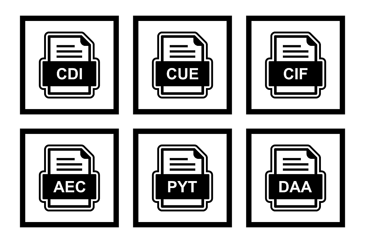 Set Of File Formats Icons example image 1