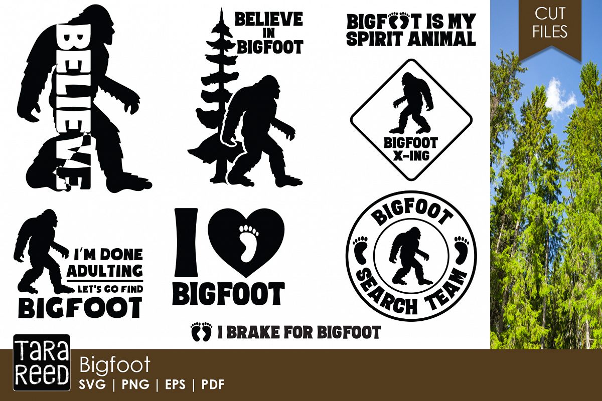 Bigfoot SVG and Cut Files for Crafters (103750) | Cut Files | Design