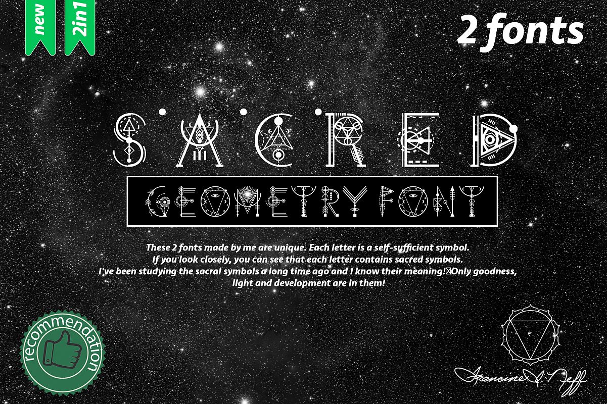 Sacred's fonts Bundle example image 1