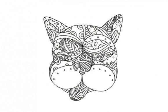 French Bulldog Doodle Art example image 1