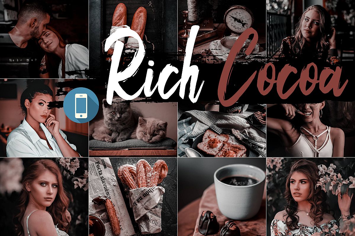 Neo Rich Cocoa Theme mobile lightroom presets example image 1