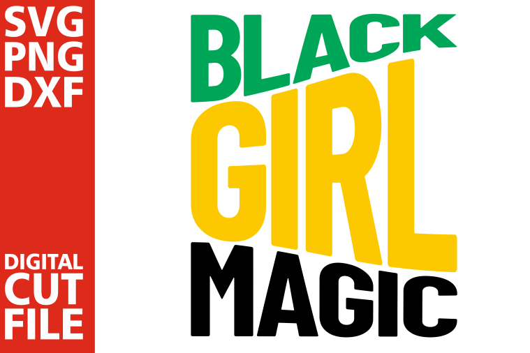 Black Girl Magic svg, Black Queen svg, Melanin, Afro Girl example image 1