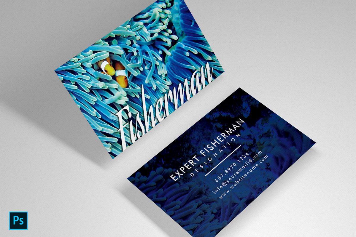 Fishing Marine Aquarium beautiful unique card example image 1