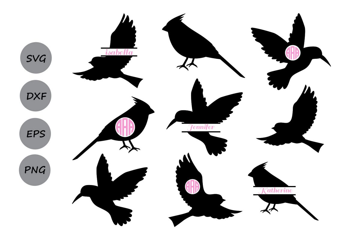 Download Birds SVG cut files, Birds Monogram Svg, Hummingbirds Svg, Birds Svg, Birds Silhouette, Birds ...