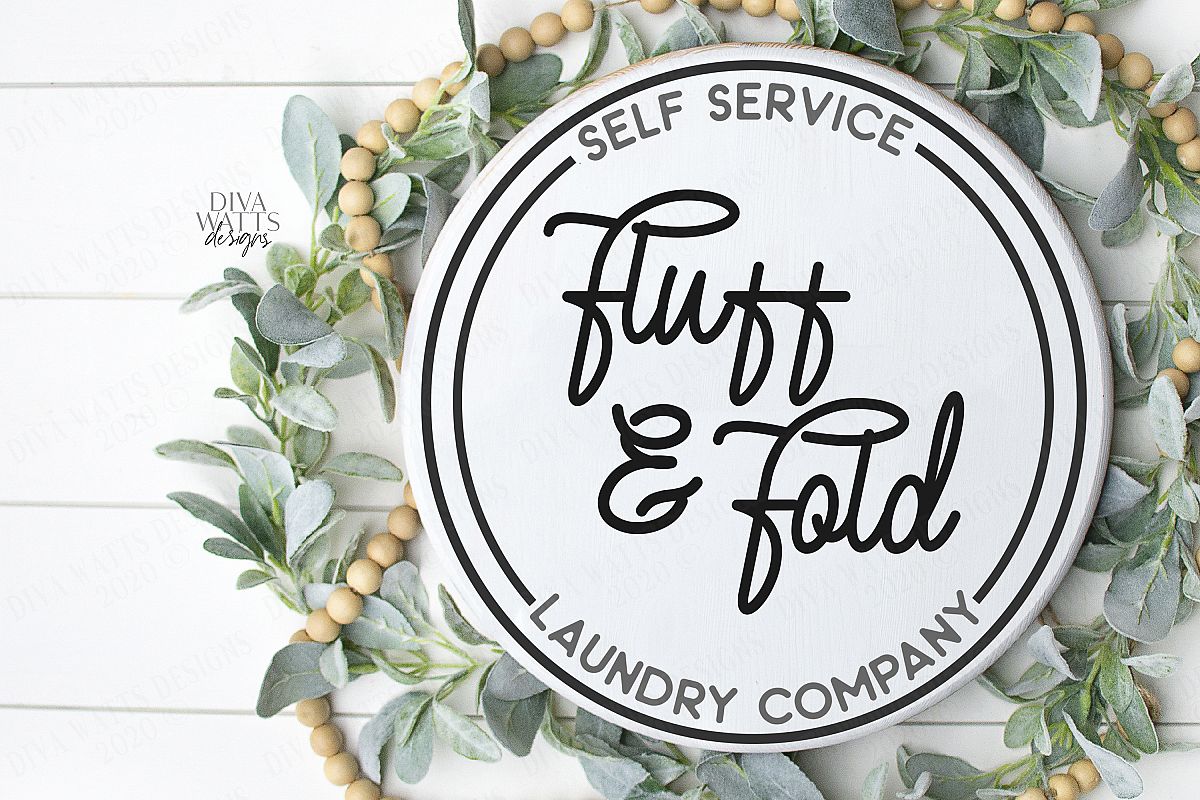 Download Fluff & Fold Laundry Company - Retro Vintage Farmhouse SVG