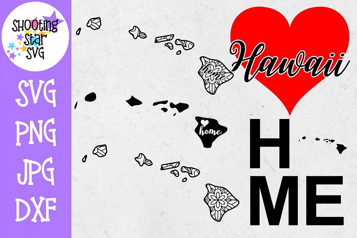 Hawaii US State SVG Decal Bundle - 50 States SVG example image 1