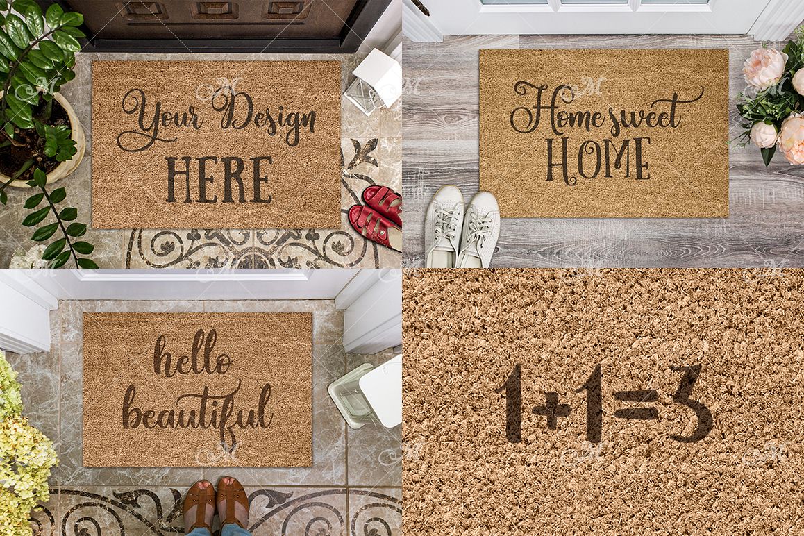 Download Doormat Mock-ups Bundle (92326) | Mock Ups | Design Bundles