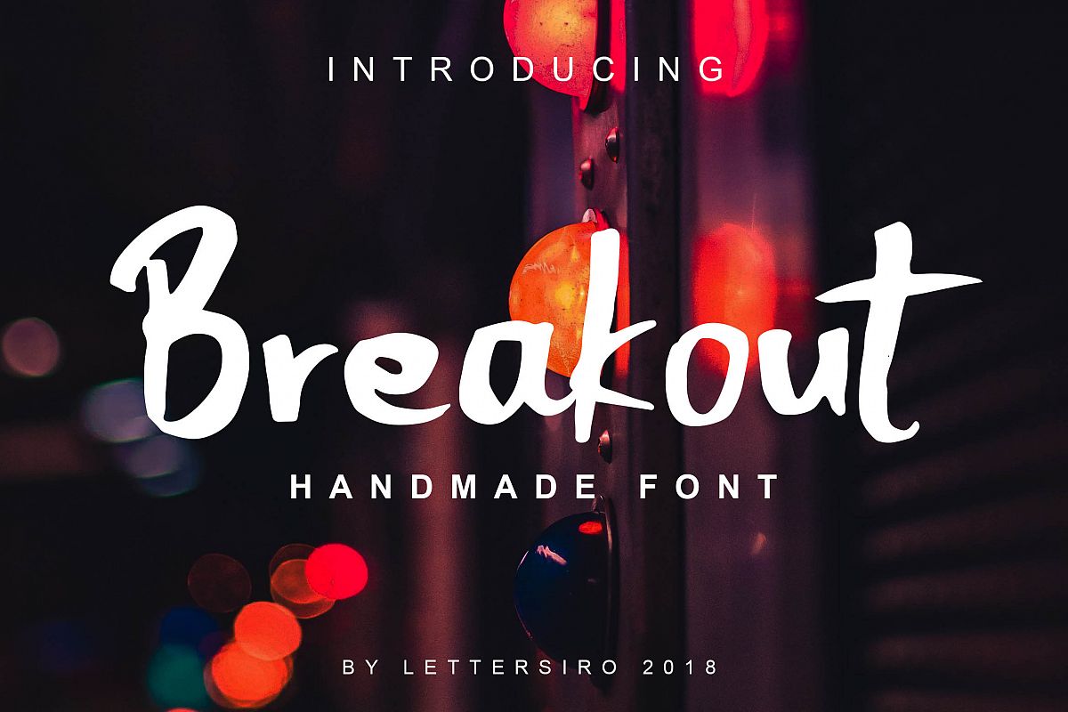 Breakout Natural Font example image 1