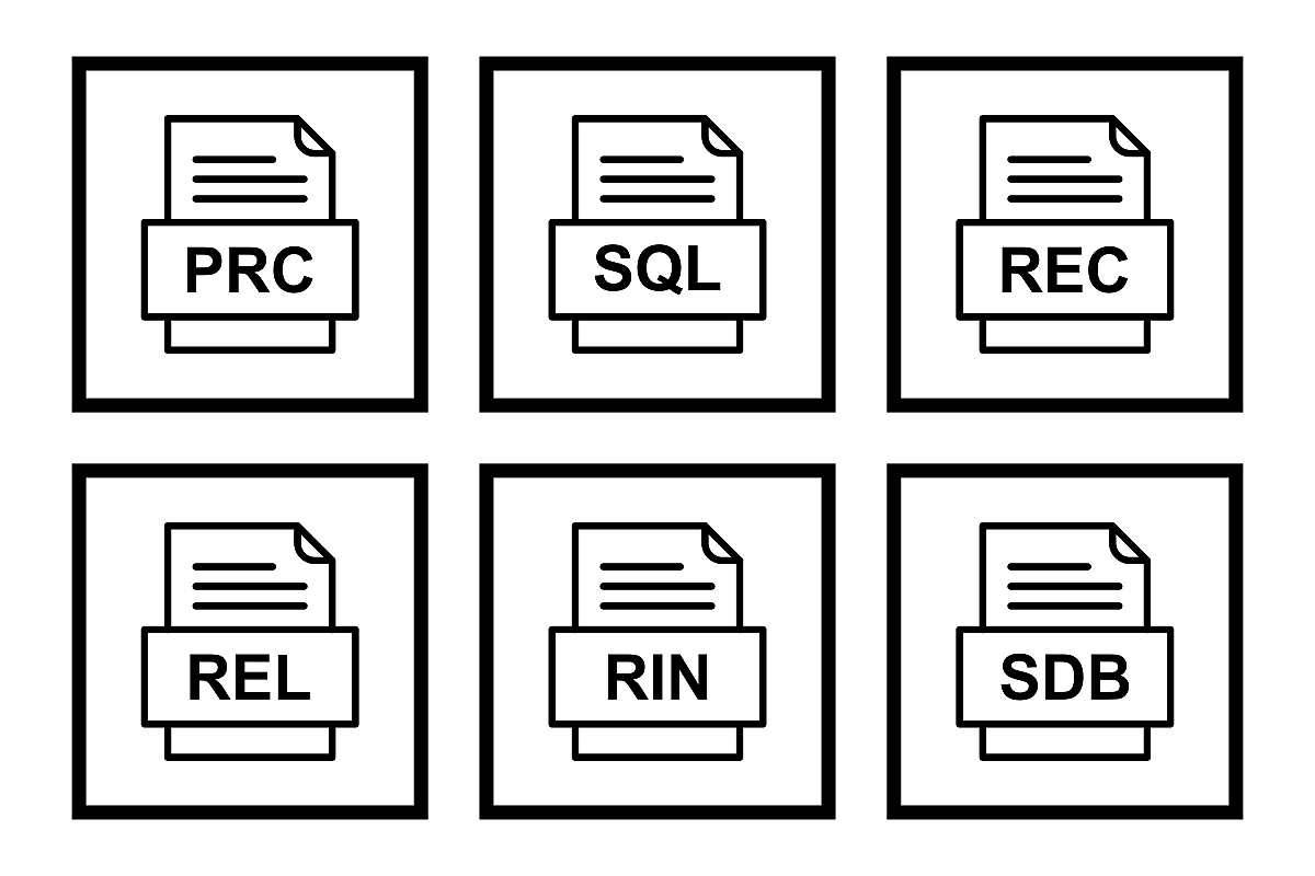 Set Of File Formats Icons example image 1