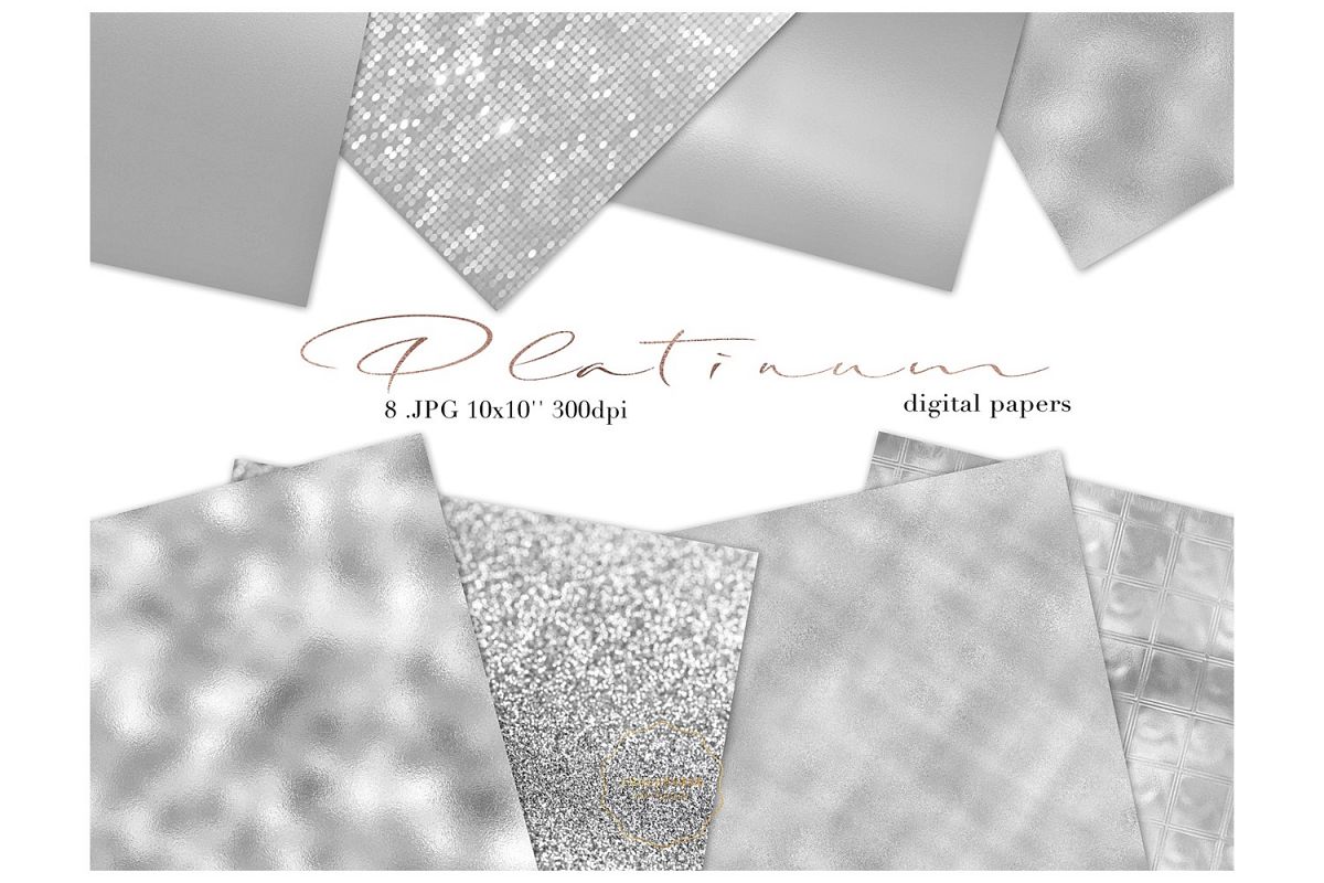 Platinum Papers - Metallic Texture example image 1