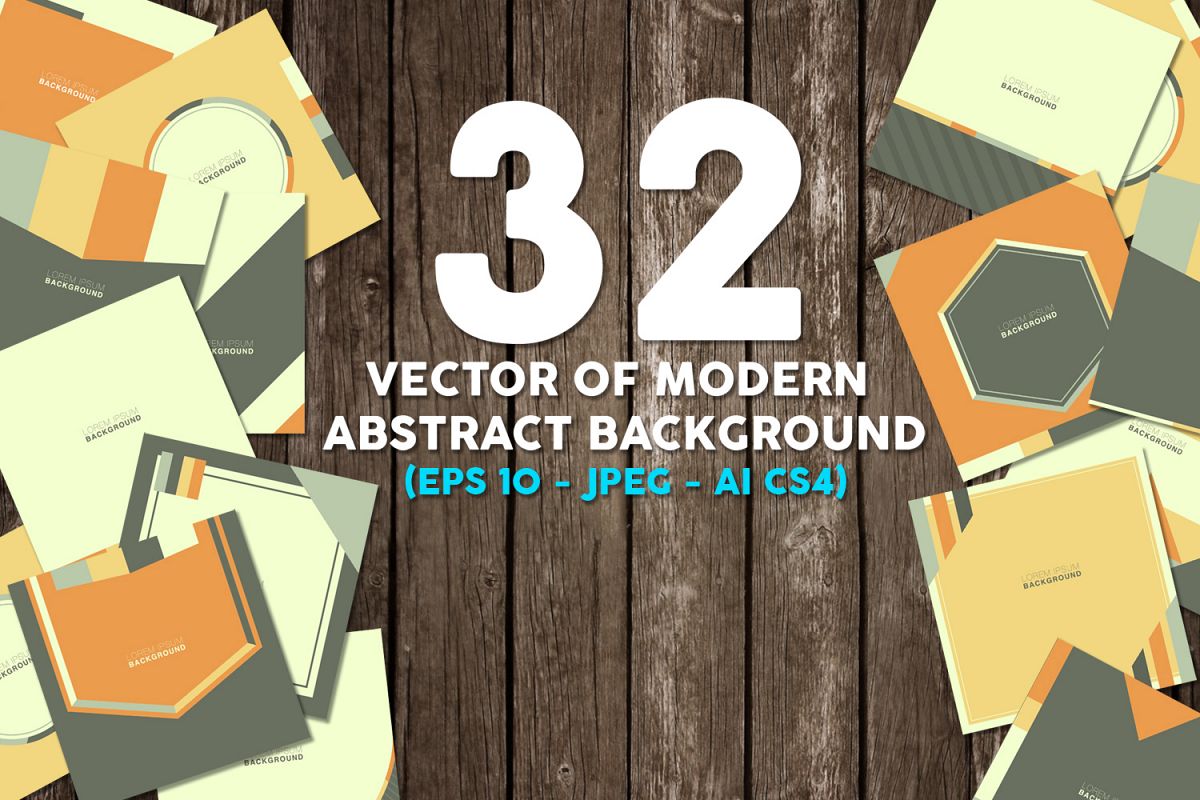 32 Vector of modern abstract background example image 1