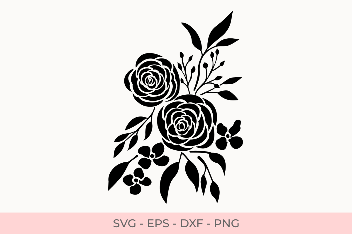 Free Free 61 Silhouette Simple Flower Svg SVG PNG EPS DXF File