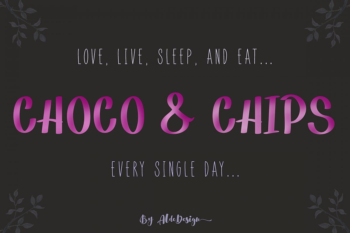 Choco & Chips Font example image 1