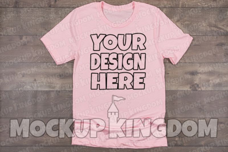 Unisex Crew Neck Shirt Mockup, Bella Canvas Mockup example image 1
