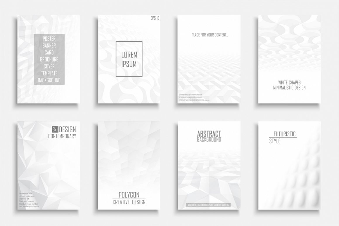 Abstract futuristic creative covers example image 1