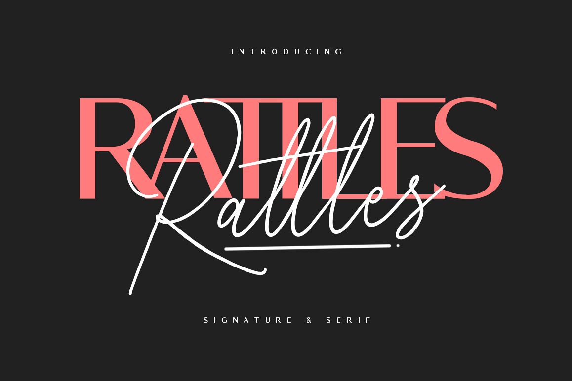 Rattles Signature plus Serif example image 1