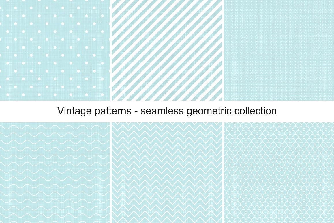 Collection of seamless patterns. example image 1