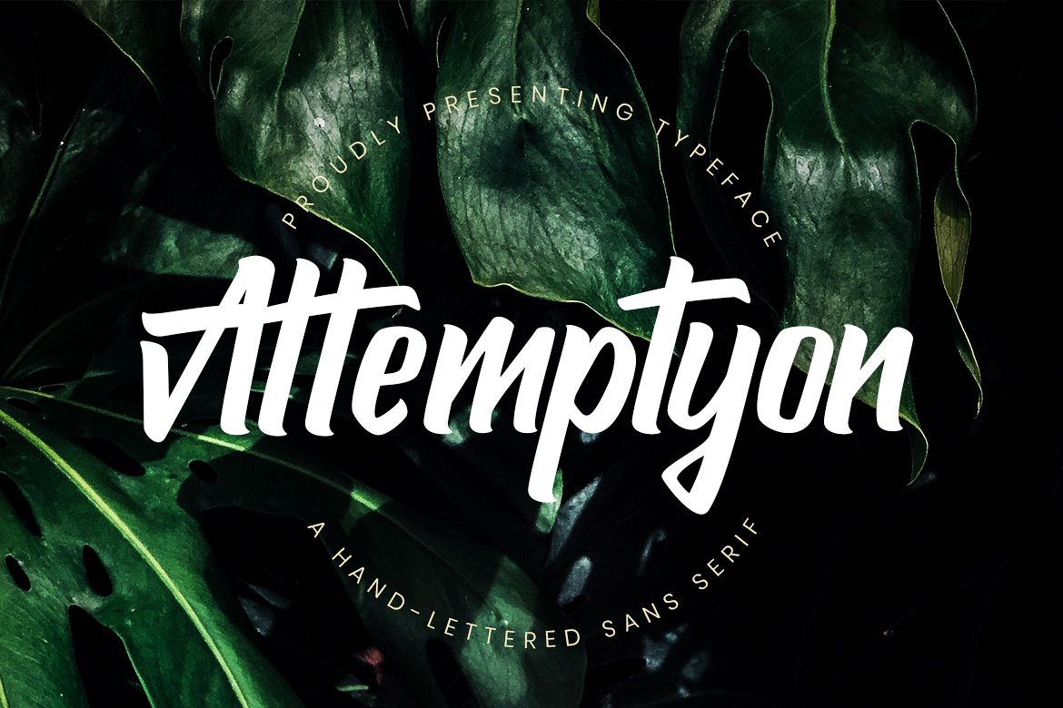 Attemptyon Sans Serif Typeface example image 1
