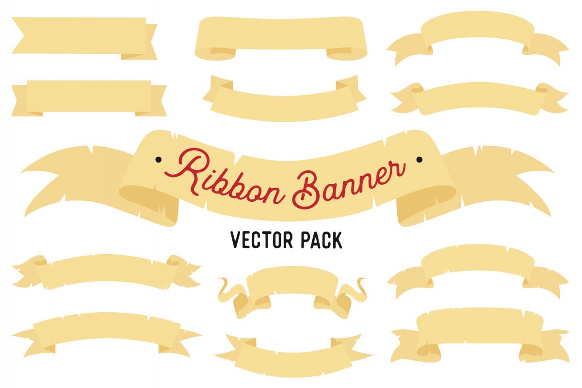 14 Ribbon Banners example image 1