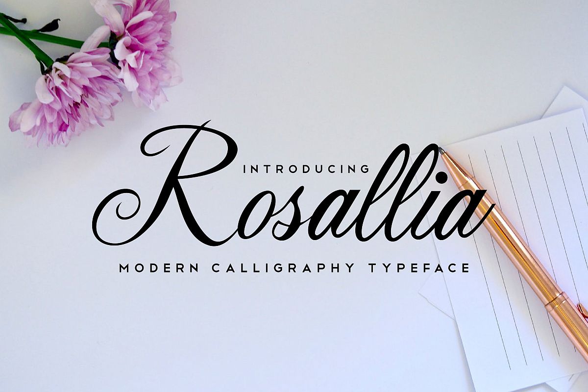 rosallia font example image 1