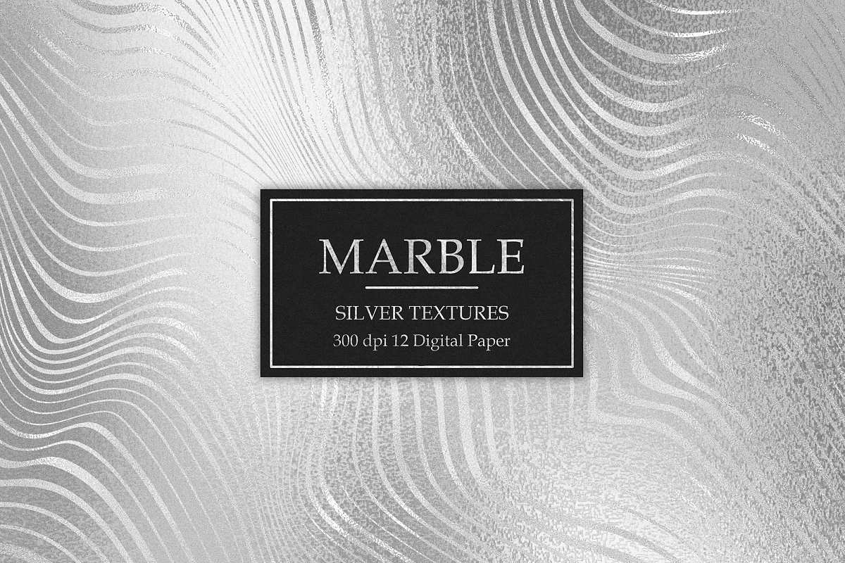 Marble, Silver Textures example image 1