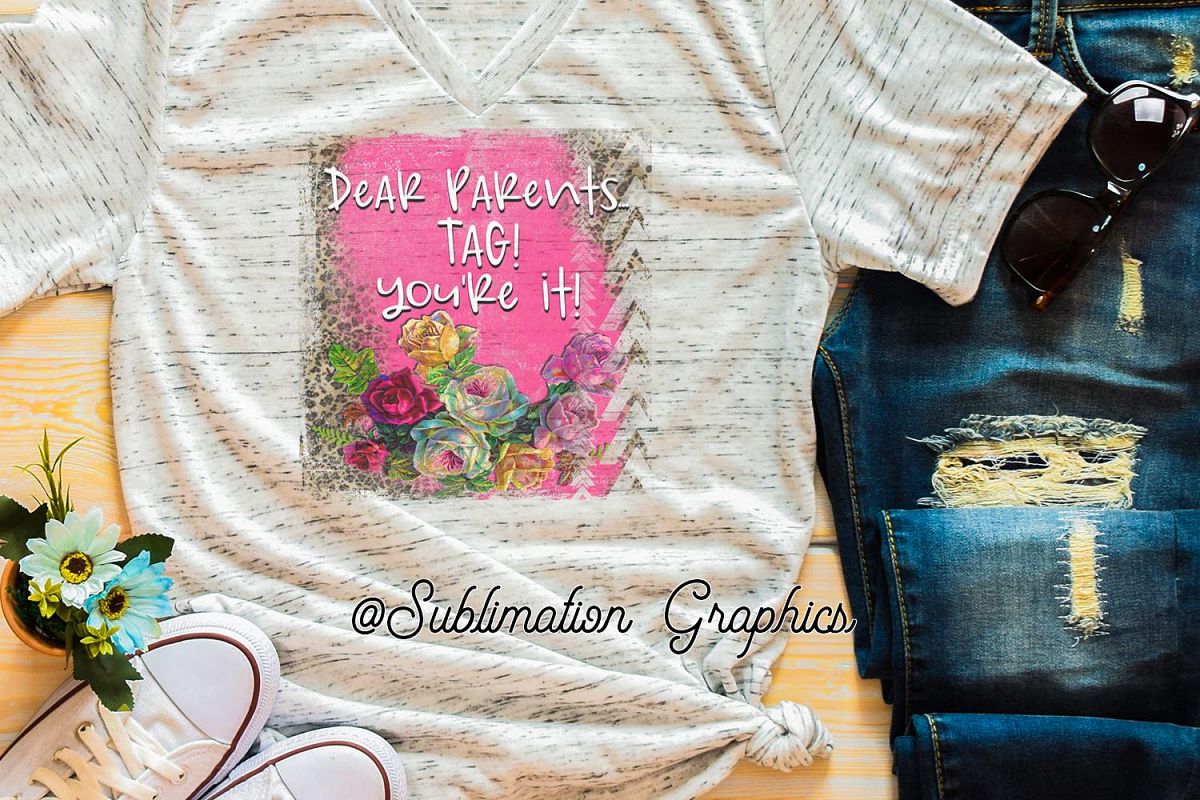 Tag! You're It! Sublimation Digital Download example image 1