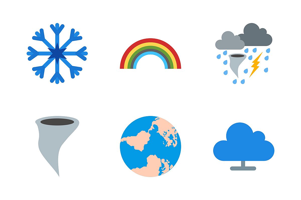 Set Of Weather And Season Icons example image 1