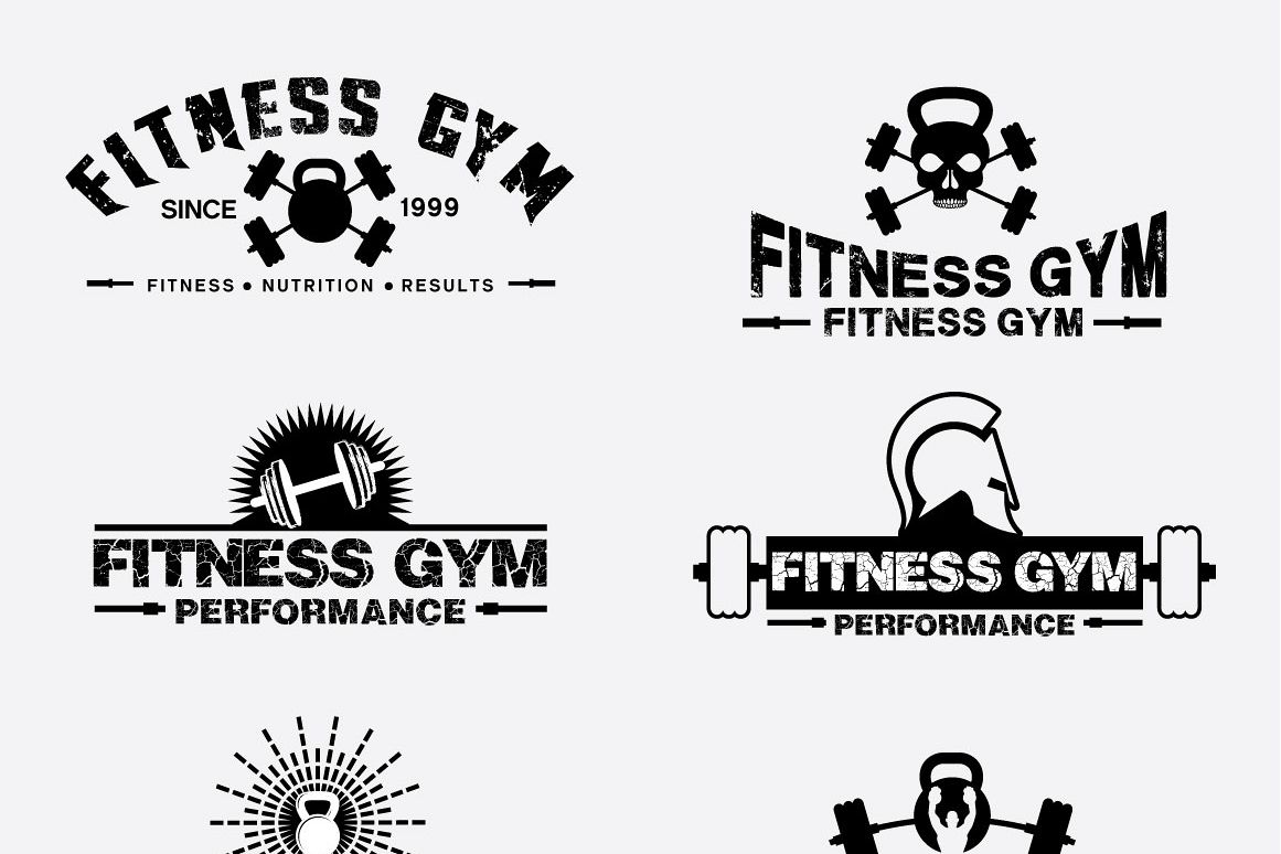 Fitness Gym - Labels & Badges example image 1