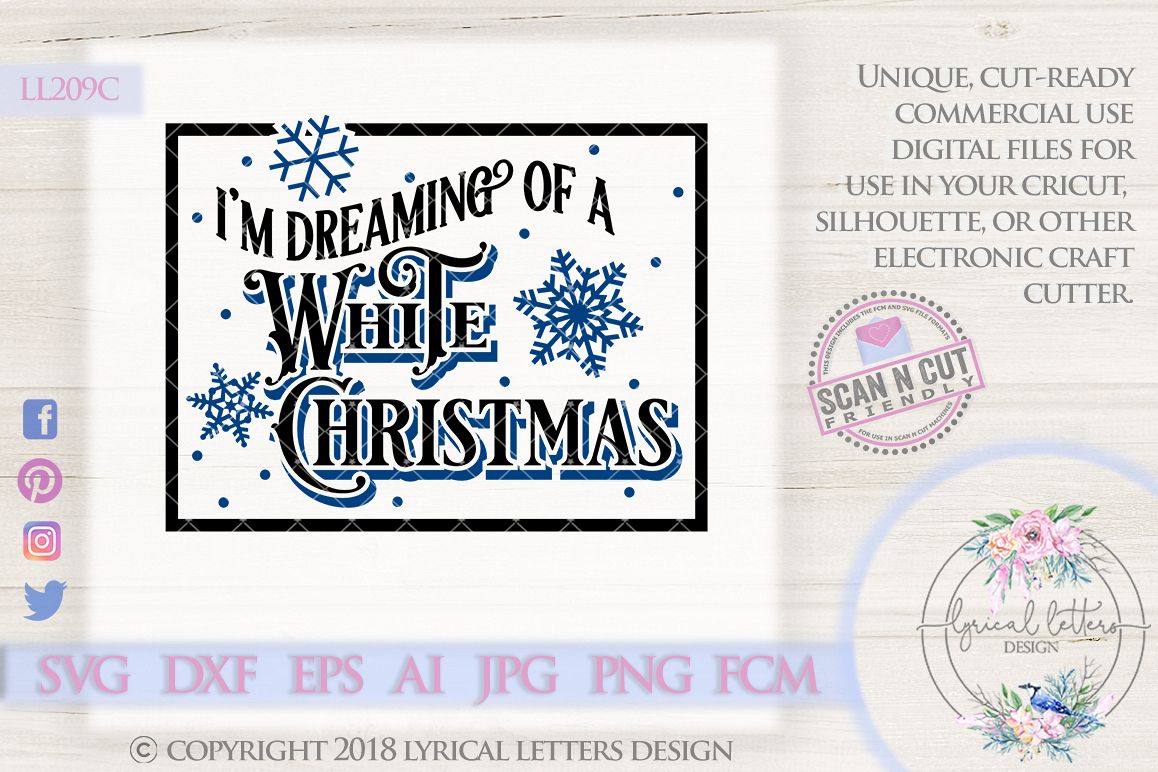 dreaming of a white christmas vintage christmas svg ll209 c example image 1 - Im Dreaming Of A White Christmas Lyrics dreaming of a white christmas vintage christmas svg ll209 c example image 1 - Im Dreaming Of A White Christmas Lyrics
