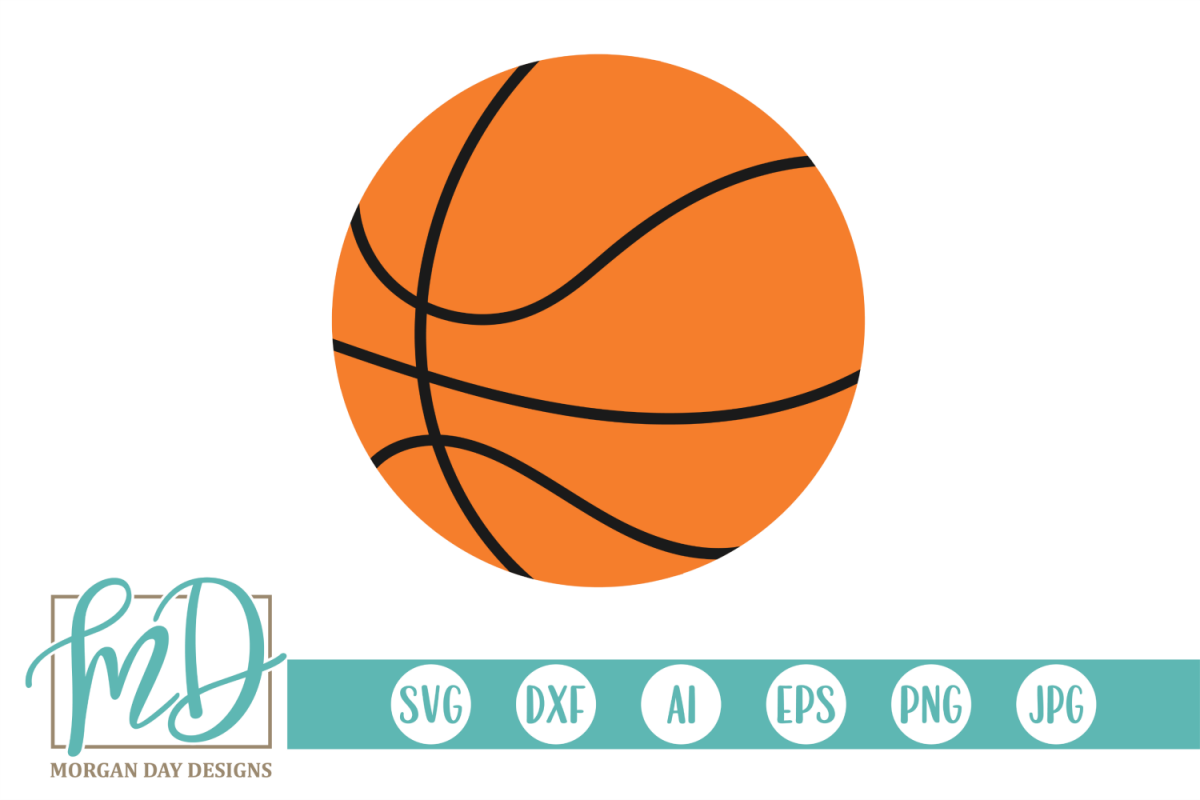 Basketball SVG, DXF, AI, EPS, PNG, JPEG example image 1