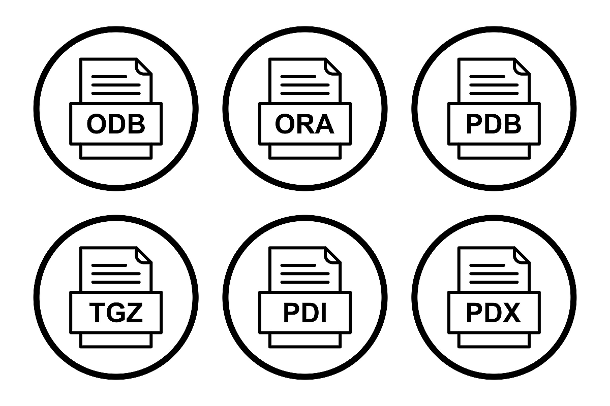 Set Of File Formats Icons example image 1