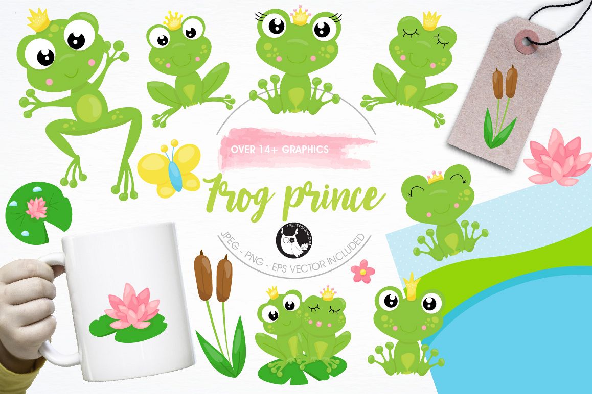 Frog prince graphics and illustrations example image 1